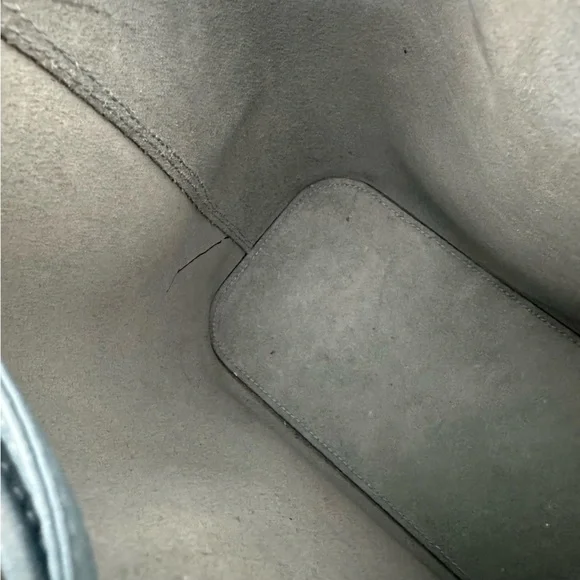 Vere Verto Light Blue Leather Bucket Bag - Picture 6 of 12